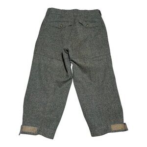 Vintage Woolrich Talon Zipper Green‎ Gray Wool Blend Pants Women’s 28.5x20.5